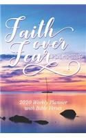 2020 Weekly Planner With Bible Verses Faith Over Fear Psalms 118