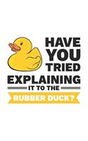 Developer Rubber Duck Notebook