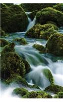 Moss Waterfall Notebook: Blank Journal Diary Memoir Log Logue