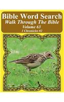 Bible Word Search Walk Through The Bible Volume 63: 1 Chronicles #2 Extra Large Print(63 Bible Word Search Puzzles for Adults Jumbo Print Bird Lover')