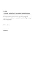 Laser Anemometer Measurements and Computations for Transonic Flow Conditions in an Annular Cascade of High Turning Core Turbine Vanes