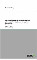The sovereignty versus intervention dilemma