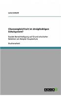 Chancengleichheit im dreigliedrigen Schulsystem?