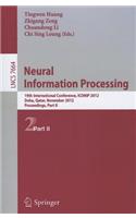 Neural Information Processing: 19th International Conference, ICONIP 2012, Doha, Qatar, November 12-15, 2012, Proceedings, Part II