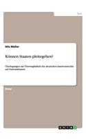Können Staaten pleitegehen?