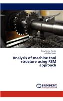 Analysis of machine tool structure using RSM approach