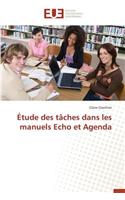 Étude Des Tâches Dans Les Manuels Echo Et Agenda