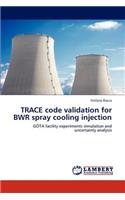 Trace Code Validation for Bwr Spray Cooling Injection