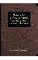 Natura del pensiero e della parola e loro mutua relazione