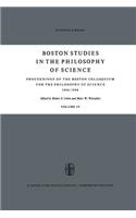 Proceedings of the Boston Colloquium for the Philosophy of Science 1966/1968