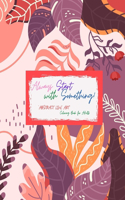 Always Start with Something: ABSTRACT LINE ART Coloring Book for Adults, Large Print, Ability to Relax, Brain Experiences Relief, Lower Stress Level, Negative Thoughts Expelled,