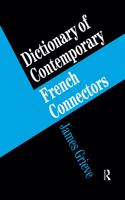 Dictionary of French Connectors