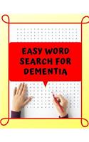 Easy Word Search For Dementia