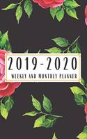 2019-2020 Weekly And Monthly Planner: Academic Planner 2019-2020 Teacher Planner 2019-2020 Calendar Schedule And Academic Organizer Floral Cover