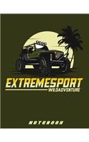 Jeep Extreme Sport 8.5" x 11" Notebook: Blank lined Notebook/Journal for the Jeep lover in you