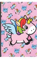Unicorn and Narwhals Notebook: Note Book and Journal for Writing, Deep Thoughts, Creative Thinking, Work Planning, Business Notes and for School Activities