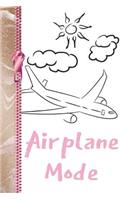 Airplane Mode: Creative Lined Vacation Writing Journal Diary