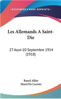 Les Allemands a Saint-Die