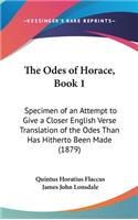 The Odes of Horace, Book 1