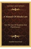 A Manual Of Hindu Law