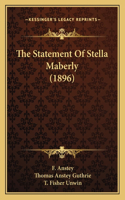 Statement Of Stella Maberly (1896)