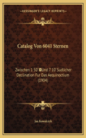 Catalog Von 6041 Sternen