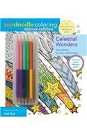 Zendoodle Coloring: Celestial Wonders: Deluxe Edition with Pencils