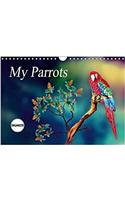 My Parrots 2018: Coloured Pencil Drawings(Calvendo Art)
