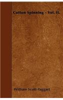 Cotton Spinning - Vol. II.