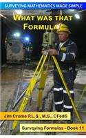 What was that Formula?