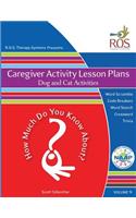 Caregiver Activity Lesson Plan