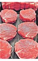 The Sliced Ribeye Steak Journal: 150 Page Lined Notebook/Diary