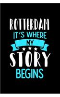 Rotterdam It's Where My Story Begins: Rotterdam Graph Paper Notebook with 120 pages 6x9 perfect as math book, sketchbook, workbook and diary
