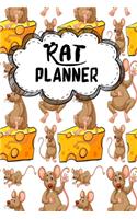 Rat Planner: Funny Gifts for Rat Lovers. Daily Planner For people Who Love Rats, Rat Gifts idea, 120 Pages, 6x9, Soft Cover, Matte Finish
