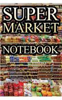 Supermarket Notebook: 120 empty pages with lines size 6 x 9