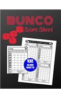 Bunco Score Sheet