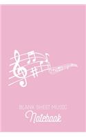 Blank Sheet Music Notebook