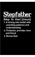 Stepfather Definition: Food Journal - Track Your Meals - Eat Clean And Fit - Breakfast Lunch Diner Snacks - Time Items Serving Cals Sugar Protein Fiber Carbs Fat - 110 Pag