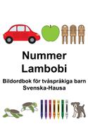 Svenska-Hausa Nummer/Lambobi Bildordbok för tvåspråkiga barn