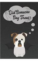 English Bulldog Lined Notebook