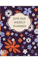 2019-2021 Weekly Planner: 36 Month Calendar Floral Planner & Personal Organizer