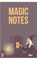 Magic Notes: A 6 x 9 Lined Journal Notebook