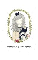 Diary of a Cat Lady: big cat diary: funny cat diary Diary & Inspirational Journal (8.5 x 11 Large) 110 Pages of Lined & Blank Paper for Writing Inspirational