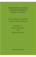 Handschriftenverzeichnis Zur Briefsammlung Des Thomas Von Capua