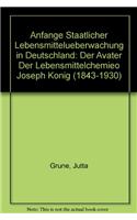 Anfange Staatlicher Lebensmitteluberwachung in Deutschland