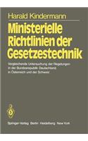 Ministerielle Richtlinien Der Gesetzestechnik