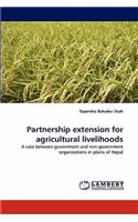 Partnership extension for agricultural livelihoods