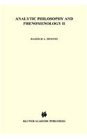 Analytic Philosophy and Phenomenology