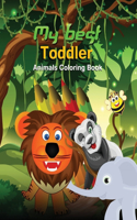 My Best Toddler Animals Coloring Book