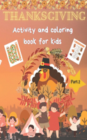 Thanksgiving Activity and Coloring Book for kids